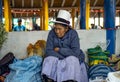 Indigenous senior woman sleeping