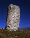 Indigenous statue in Argentina. Archaeological Reserve Menhires Royalty Free Stock Photo