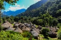 Indigenous town into the mountains of Colombia Royalty Free Stock Photo