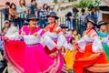 Indigenous Women Dancing On City Streets