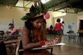 Indigenous women during meeting Royalty Free Stock Photo