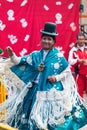 Indigenous Wrestler in Bolivia