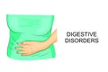 Indigestion, abdominal pain Royalty Free Stock Photo