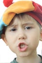 The indignant child Royalty Free Stock Photo