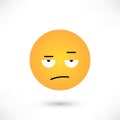 Indignant emoticon round