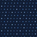 Indigo blue abstract organic cut dotty circles. Vector pattern seamless background. Hand drawn textured style. Polka dot stripes Royalty Free Stock Photo