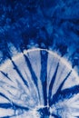 Indigo blue tie dye pattern abstract background Royalty Free Stock Photo