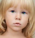 Indigo child with a magic rainbow eyes Royalty Free Stock Photo