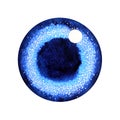 Indigo color of chakra symbol third eye concept Royalty Free Stock Photo