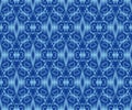 Indigo dyed ikat seamless pattern. Original ornament textile design