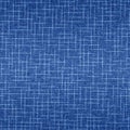 Indigo fabric seamless pattern. Abstract chambray texture. Blue textile denim. Modern linen background for design prints. Grunge w Royalty Free Stock Photo