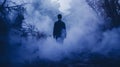 Indigo Fog: A Mysterious And Macabre Scene Of Eerily Realistic Beauty