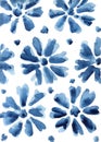 Indigo navy blue pattern abstract grunge and splash watercolor beautiful shibori tie dye paint Texture decoration on white