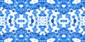 Indigo Seamless Blueish Aztec Ornament. Aztec Rug