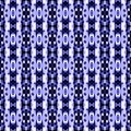 Indigo seamless ethnic tiles. Blue ikat spanish tile pattern Italian majolica Mexican puebla talavera Decorative monochrome tile