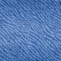 Indigo seamless pattern. Abstract denim texture. Blue woven background. Repeated imperfect ikat fabric. Shibori jeans textile. Rep