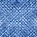 Indigo seamless pattern. Denim texture. Blue distress background. Repeated modern fabric. Abstract degrade patterns. Repeating fad