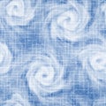 Indigo seamless pattern. Dye tie background. Shibori fabric texture. Repeating modern denim pattern whit faded effect for prints.