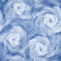 Indigo seamless pattern. Dye tie background. Shibori fabric texture. Repeating modern denim pattern whit faded effect for prints. Royalty Free Stock Photo