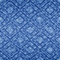Indigo seamless pattern. Mottled transition texture. Blue chambray linen background. Repeated distress weave denim. Repeat textile