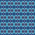 Indigo seamless portuguese ethnic tiles azulejos Blue ikat spanish tile pattern. Italian majolica. Mexican puebla talavera.