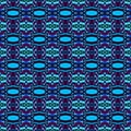 Indigo seamless portuguese ethnic tiles azulejos Blue ikat spanish tile pattern. Italian majolica. Mexican puebla talavera.