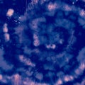 Indigo Tie Dye. Artistic Cool Design. Abstract Royalty Free Stock Photo