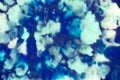 Indigo Tie Dye. Artistic Dyed Texture. Abstract Royalty Free Stock Photo