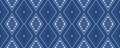 Indigo Tribal Background. Seamless African Fabric Design.