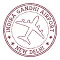 Indira Gandhi Airport New Delhi stamp.