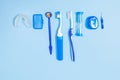 An indispensable set for deep and thorough cleaning of the oral cavity. Equipment for cleaning braces and plaque from teeth.