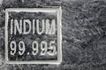 Indium ingot Royalty Free Stock Photo