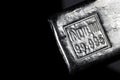 Indium ingot Royalty Free Stock Photo