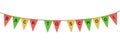 Individual cloth pennants or flags with Back to School Royalty Free Stock Photo
