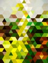 An individual gorgeous illustration of handsome geometric pattern of colorful rectangles and squares