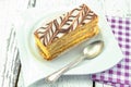 Individual pastry `mille-feuille`