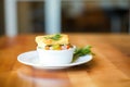 individual pot pie in a ceramic ramekin