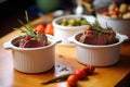 individual pot roast servings in mini cocottes