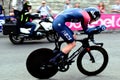 Individual speed tiral at the Giro d`Italia 105 bicycle race in Budapest, Hungary Royalty Free Stock Photo