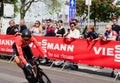 Individual speed tiral at the Giro d`Italia 105 bicycle race in Budapest, Hungary Royalty Free Stock Photo