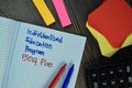 Individualized Education Program 504 Plan write on sticky note isolated on Wooden Table. Financial Concept Royalty Free Stock Photo