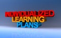 individualized learning plans on blue