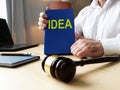 Individuals with Disabilities Education Act IDEA is shown on the conceptual business photo Royalty Free Stock Photo
