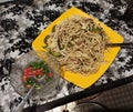 Indo-Chinese cuisine - Vegetable Chowmein.