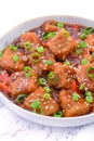 Indo-chinese vegan starter- paneer manchurian Royalty Free Stock Photo