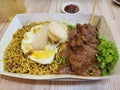 Indo mee noodles with satay meat