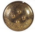 Indo Persian brass shield with four central bosses