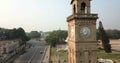 Indo-Saracenic Clock Tower (Dodda Gadiaya) and Silver Jubilee Clock Tower Kannada numerals at Mysore, Karnataka, India.