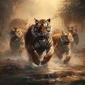 Indochinese tigers