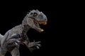 Indominus rex isolated on black background